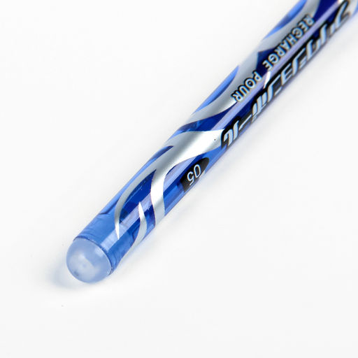 Цена за 12 шт. Ручка гелевая со стираемыми чернилами 0.5 мм, стержень синий, корпус синий тонированный - Simaland фото 3