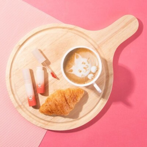 Тинт для Губ и Щек Глянцевый Sweet Cafe (01 Cat Cafe, Коралловый) BABY BRIGHT, 2.8 гр