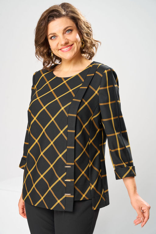 Костюм Romanovich Style 2-1269 горчица/чёрный фото 7