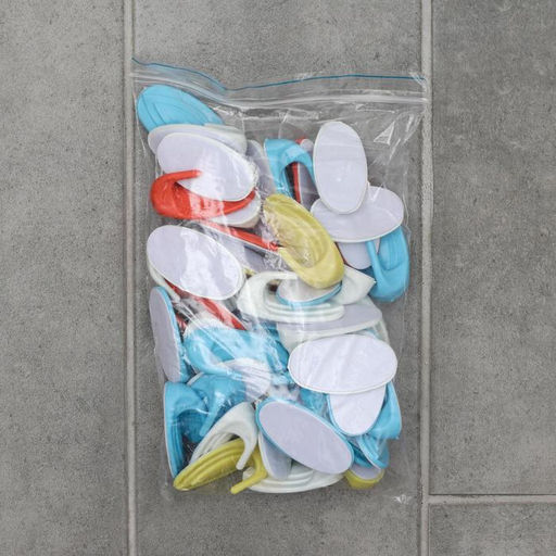 Цена за 50 шт. Крючок самоклеящийся «Овал», МИКС