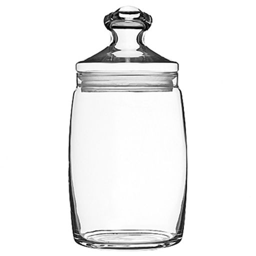 Банка стеклянная прижимная крышка "Чешни (Cesni)" 1,1л, д9,5см, h16см, крышка с уплотнителем, Pasabahce (Россия)