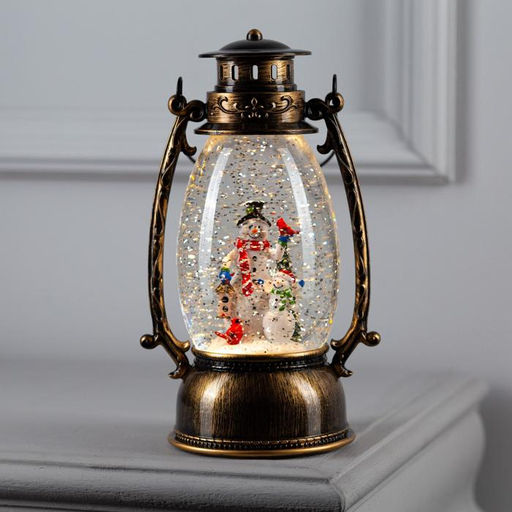 Светодиодная фигура «Два снеговика» 14×23.5×11 см, пластик, батарейки ААх3 (не в комплекте), USB, свечение тёплое белое