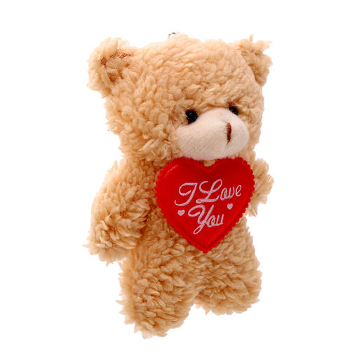 Мягкая игрушка Мишутка с сердцем на брелоке, 11 см, цвет МИКС - Simaland фото 2