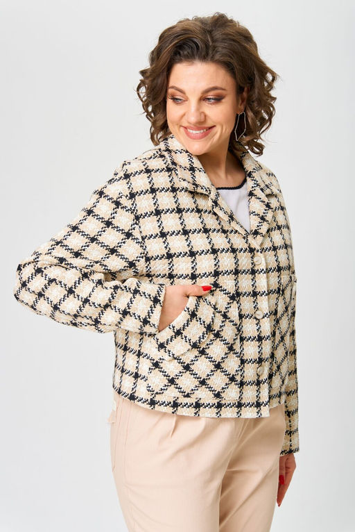 Жакет ANDINA CITY 4009-25 бежевый  фото 2