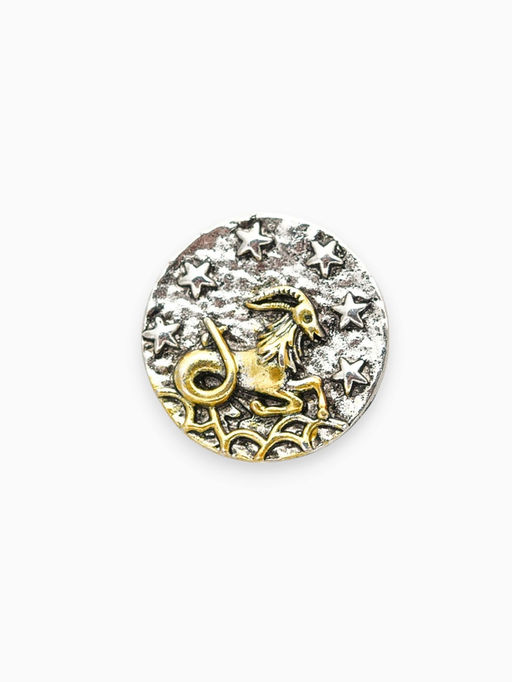 Цена за 12 шт. Значок Знаки зодиака ассорти, золото в серебре