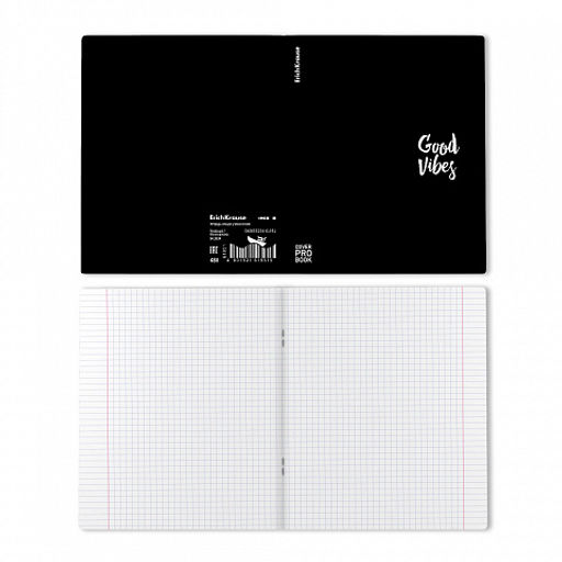 Цена за 5 шт. Тетрадь общая ученическая с пластиковой обложкой на скобе ErichKrause Words, красный, А5+, 48 листов, клетка_MIX-PACK  фото 8