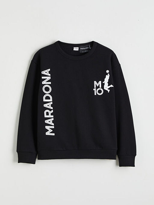 Maradona Bask?l? Erkek ?ocuk Kal?n Sweatshirt - Waikiki фото 2