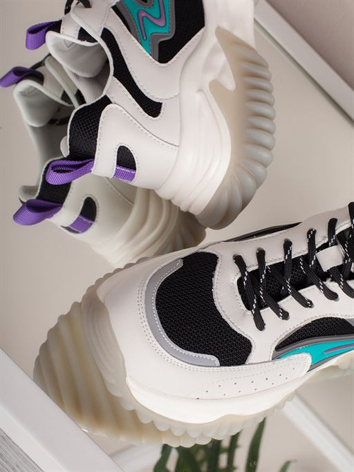 Кроссовки женские / Комфортные кеды 411-2 - Piniolo фото 5