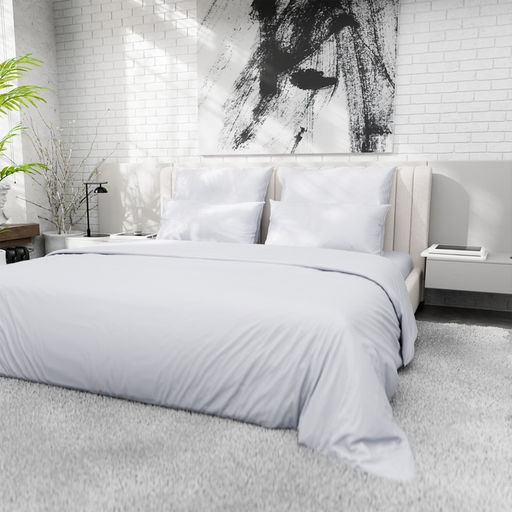 Пододеяльник 220ТС Этель 175*220 см, цв.светло-серый, сатин, 100% хлопок  фото 3