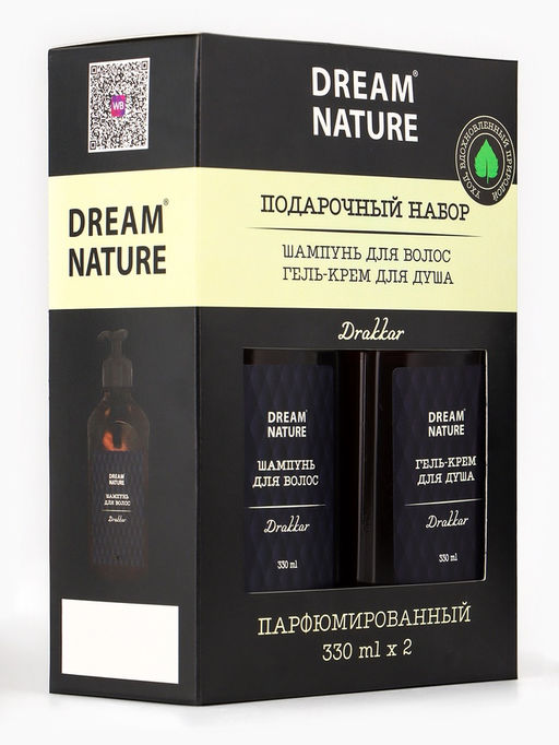 Подарочный набор женский DREAM NATURE Drakkar: шампунь и гель-крем для душа по 330 мл