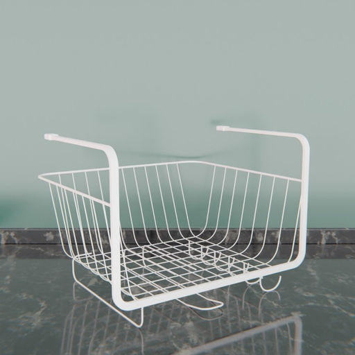 Корзина подвесная Доляна, 29×25×19.5 см, белая