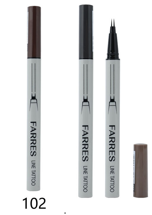 FARRES / 8807-102/ Сверхтонкий лайнер для бровей Line Tatoo "тёмный шоколад". (6)