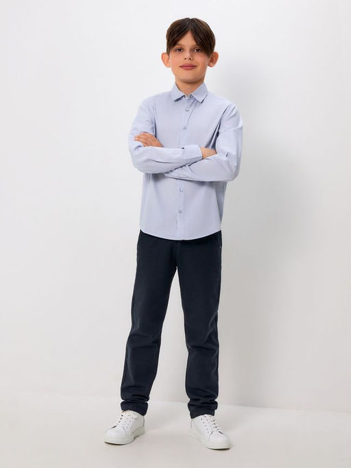 ACOOLA / Сорочка верхняя детская для мальчиков Tumpy голубой  фото 2