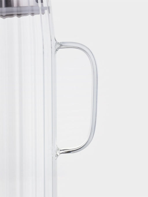 Кувшин Magistro «Богема. Дольки», 1.2 л, 9×14×24.5 см, стекло, прозрачный