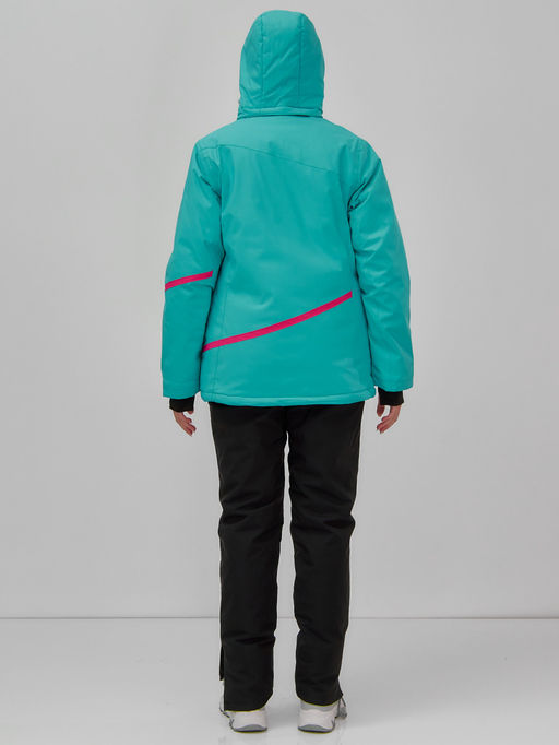 Горнолыжная куртка женская зимняя бирюзового цвета 7091Br - Chunmai фото 13