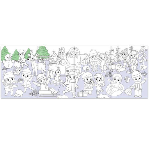 Цена за 2 шт. Раскраска длинная Новогодние хлопоты