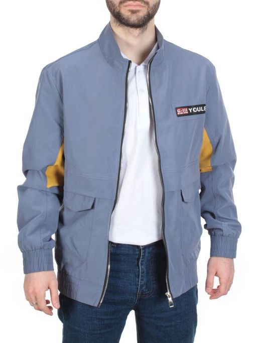 11133 GRAY/BLUE Ветровка мужская Bluoltre (100% полиэстер) - Fashion фото 6