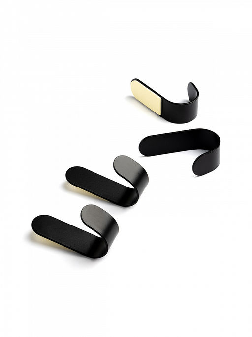 Крючок на липучке 5,5x1,8 черный железо - Lucky фото 3