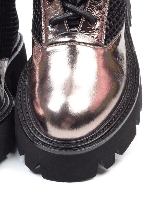 01-C1101-2 GOLD Ботинки женские (натуральная кожа, байка) - Фабричный китай фото 16