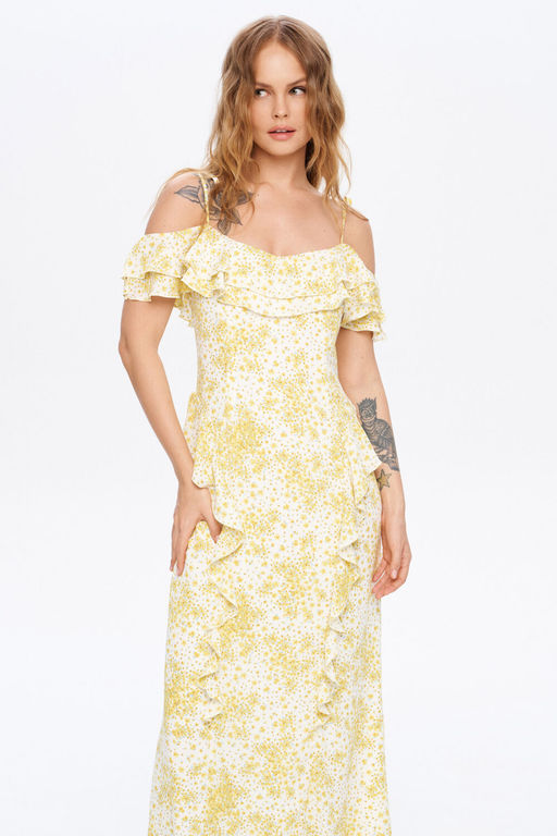 Платье Pirs 6021 желтый