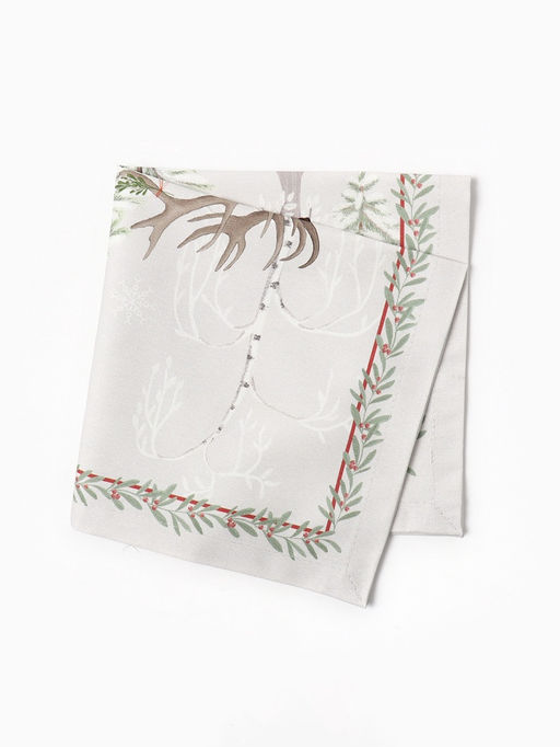 Набор салфеток сервировочных «Этель. Новогоднее чудо», 40×40 см - 4 шт., серые