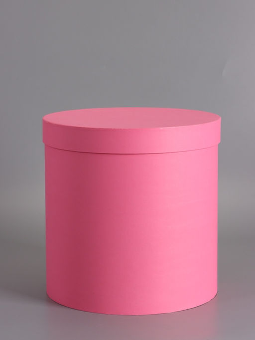 Шляпная подарочная коробка, розовая, 30×30 см