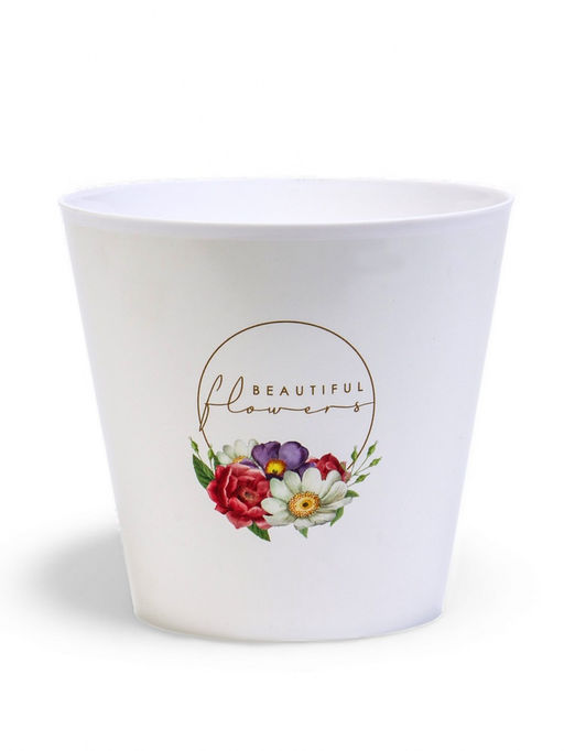 Кашпо 0,8 л "Цветы2"-3