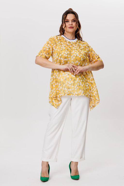 Костюм Michel Chic 1415 горчичный, белый