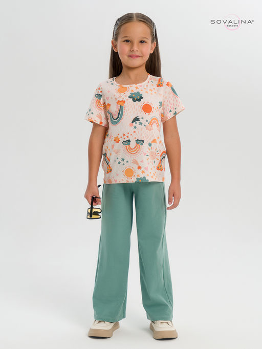 Костюм Лето изумруд-радуга бохо - Sovalina фото 2