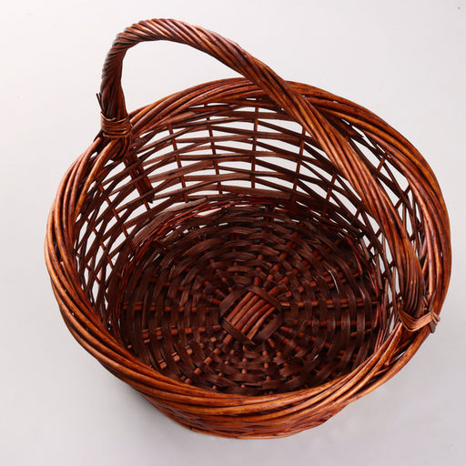 Корзина плетёная для хранения «Плейт», ива, коричневая, набор 3 шт.