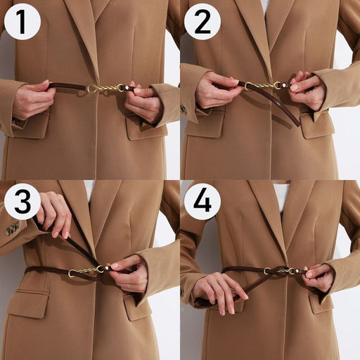 Ремень женский, ширина 1 см, пряжка металл, цвет красный - Simaland фото 4