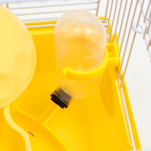 Клетка для грызунов Пижон, 23 х 17 х 26 см, эмаль, жёлтая  фото 6