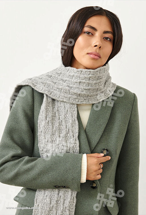 Шарф из 100% монгольской шерсти (арт. 05120) - Тод оймс ххк фото 5