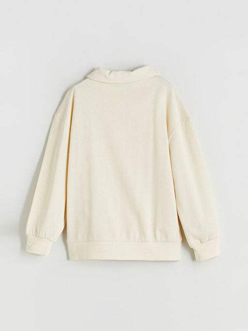 Polo Yaka K?z ?ocuk Sweatshirt