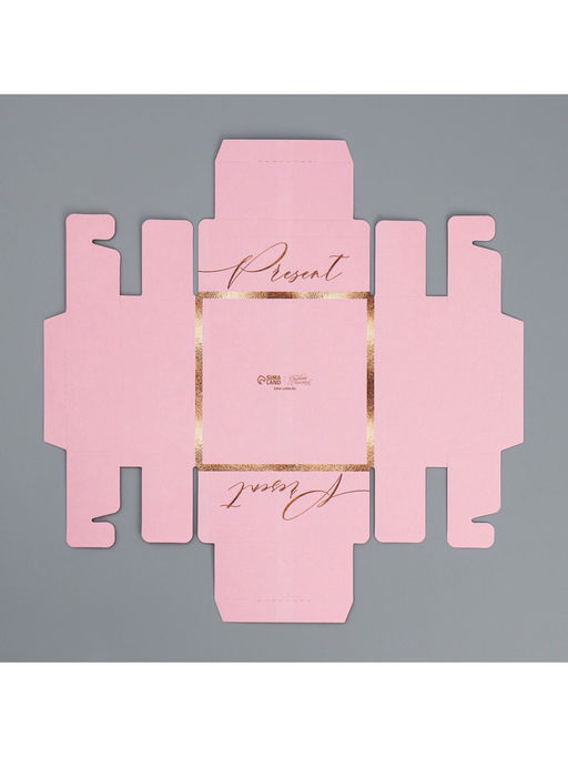 Цена за 5 шт. Коробка для конфет, кондитерская упаковка, 4 ячейки, Present, 10.5?10.5?3.5 см