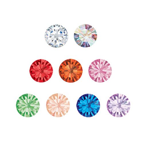 PRECIOSA 431-11-615 s SS08 страз цветн. 2.4 мм стекло 144 шт св.персиковый (lt.peach 90300)