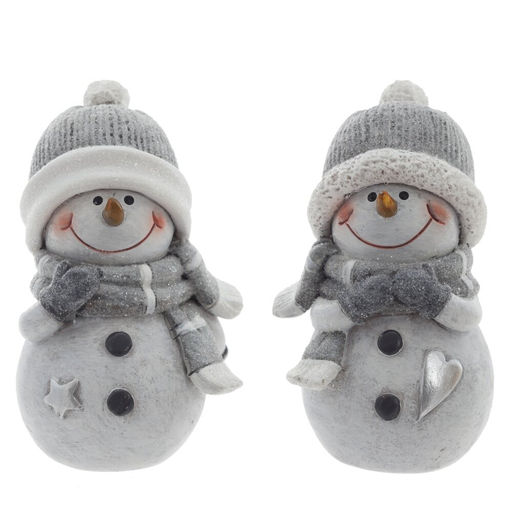 Фигурка декоративная "Снеговик", L5 W5 H8 см, 2в.