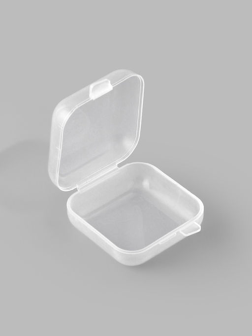 Бокс для хранения мелочей, 3.5×3.5×1.8 см, пластиковый, прозрачный