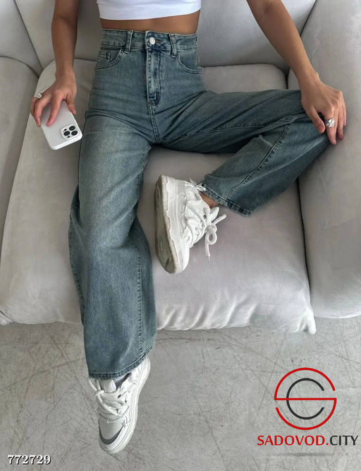 Женские прямые джинсы трубы - Bruno фото 2