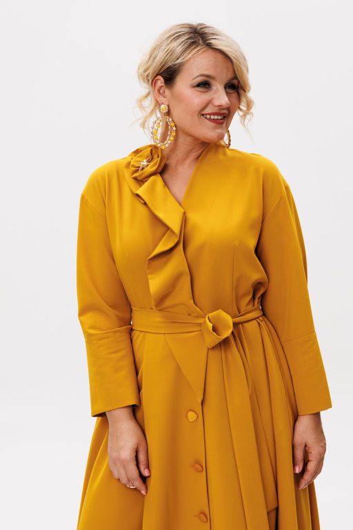 Платье Anastasia 1208.4 горчица