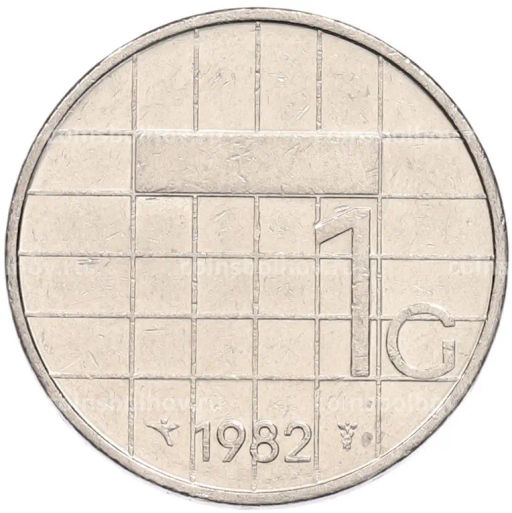 Монета 1 гульден 1982 года Нидерланды