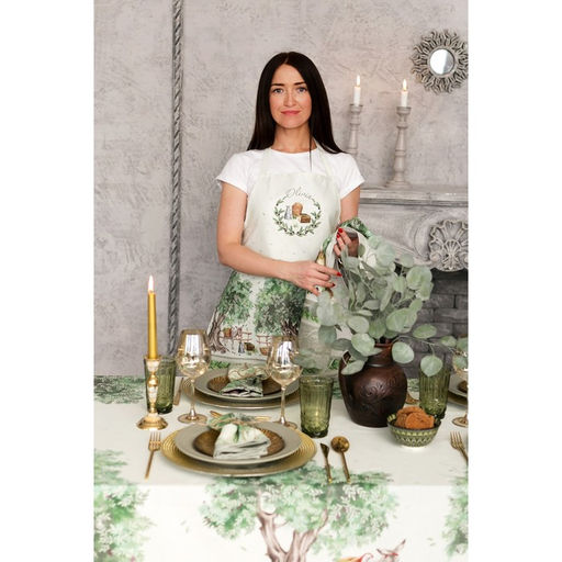 Набор кухонный «Этель» Olivia, скатерть 180×145 см +/- 3 см, салфетки 40×40 см - 8 шт., 100% хлопок