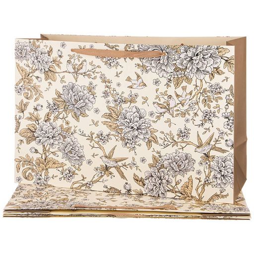 КОМПЛЕКТ БУМАЖНЫХ ПАКЕТОВ ИЗ 4 ШТ. ROYAL GARDEN 60*40*23 СМ.