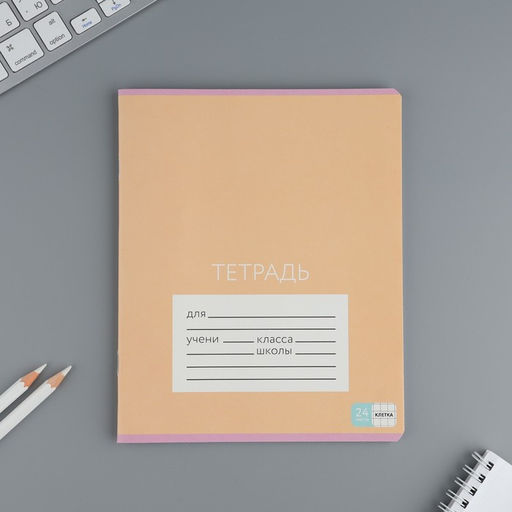 Тетрадь 24 листов в клетку Цветные обложки, обложка мелованный картон, 5 видов МИКС - Artfox study фото 6