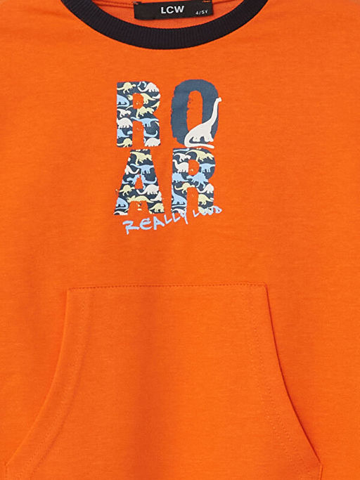 Bisiklet Yaka Bask?l? Erkek Bebek E?ofman Tak?m