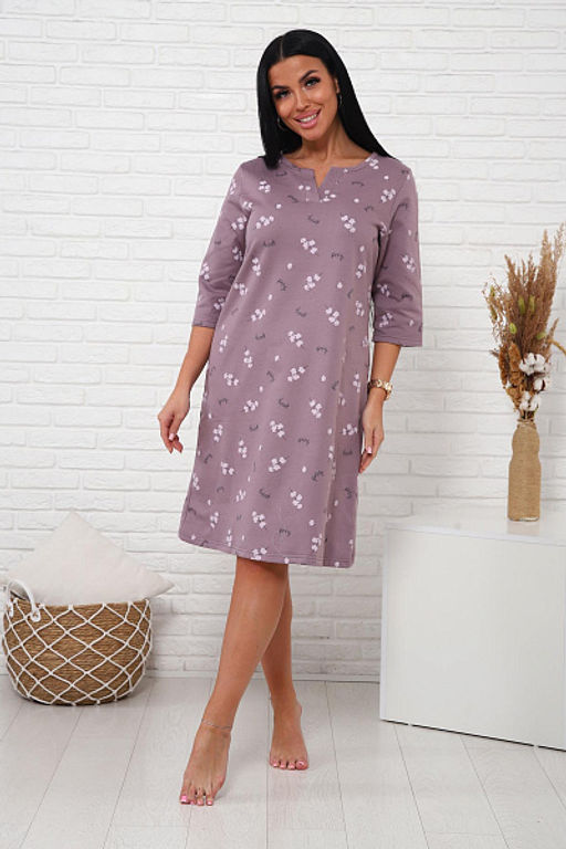 Сорочка теплая, футер с начесом (01035) - Плиона фото 26