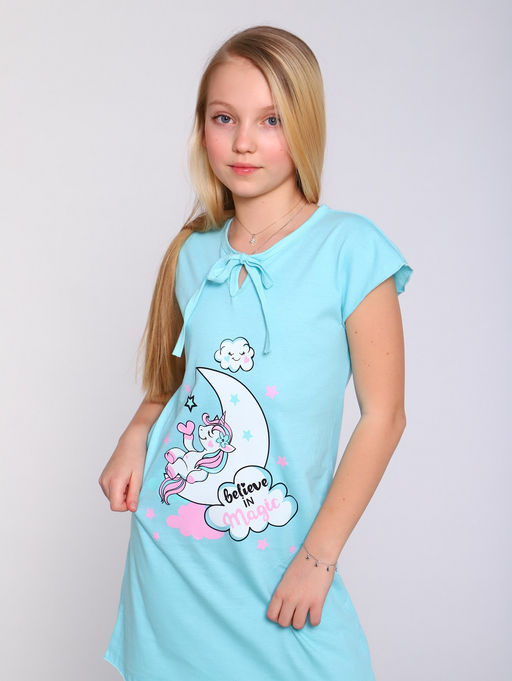 Сорочка Зефирка бирюзовый, СР-04-7 - От егорки до егора фото 13