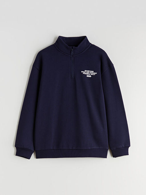 Dik Yaka Erkek ?ocuk Sweatshirt