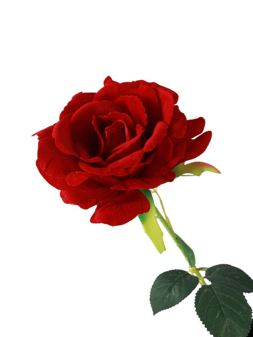 Цветы искусственные «Роза Аманда», бархат, d=11 см, h=58 см, красные