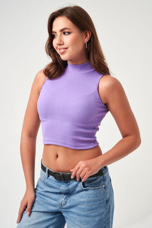 52714 топ укороченный с горлом - Натали фото 19